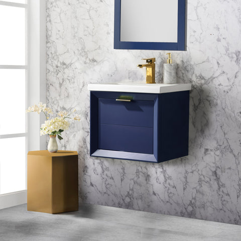 Danbury 20" Single Bathroom Vanity Set - Navy Blue