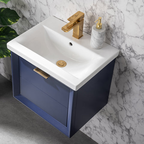 Danbury 20" Single Bathroom Vanity Set - Navy Blue