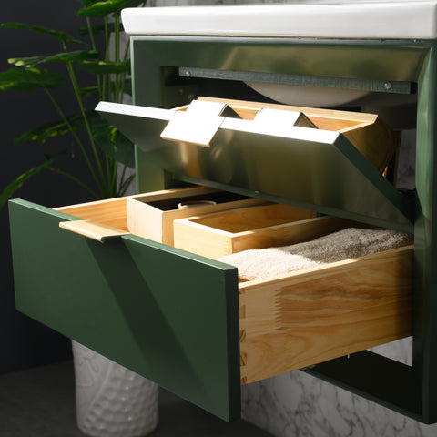 Danbury 24" Single Bathroom Vanity Set - Vogue Green