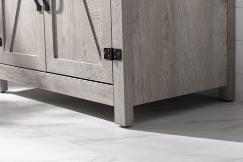 Ethan 30" Modern Farmhouse Bathroom Vanity Set - Gray Wash