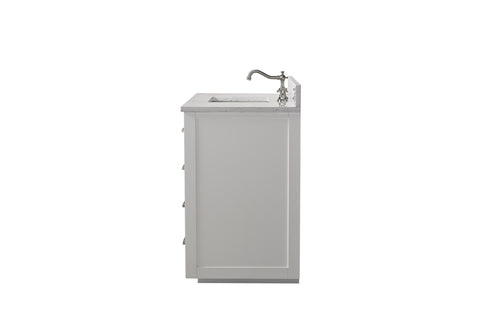 Grace 42" Vanity Set with Carrara White Top - White