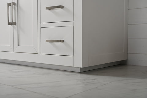 Grace 48" Vanity Set with Carrara White Top - White
