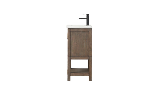 Harvey 20" Single Bathroom Vanity Set - Brown Spruce