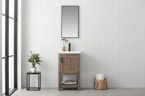 Harvey 20" Single Bathroom Vanity Set - Brown Spruce
