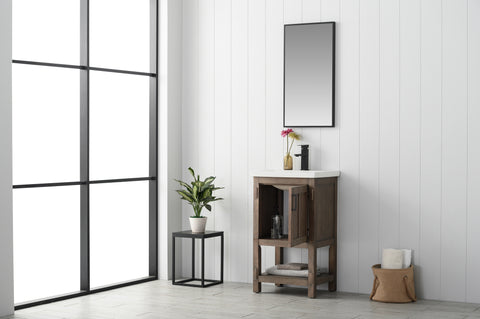 Harvey 20" Single Bathroom Vanity Set - Brown Spruce