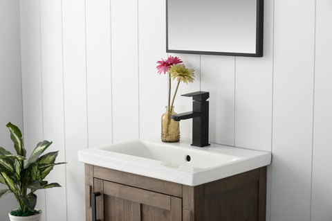 Harvey 20" Single Bathroom Vanity Set - Brown Spruce