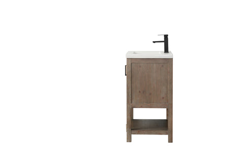 Harvey 24" Single Bathroom Vanity Set - Brown Spruce