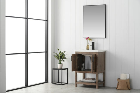 Harvey 24" Single Bathroom Vanity Set - Brown Spruce