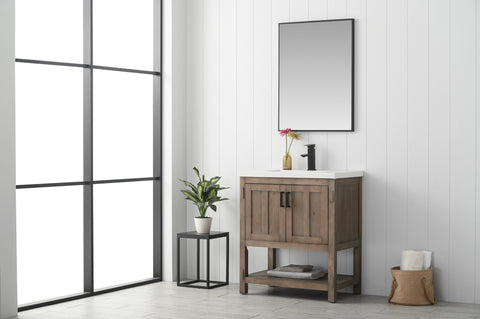 Harvey 30" Single Bathroom Vanity Set - Brown Spruce (SOLD OUT)
