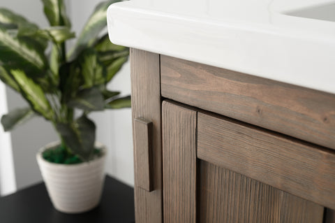 Harvey 30" Single Bathroom Vanity Set - Brown Spruce (SOLD OUT)
