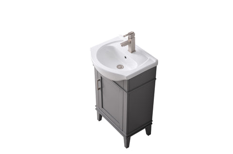 Ivy 20" Single Bathroom Vanity Set - Gray