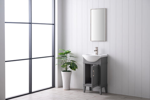 Ivy 20" Single Bathroom Vanity Set - Gray