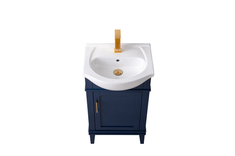Ivy 20" Single Bathroom Vanity Set - Navy Blue (SOLD OUT)