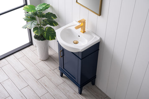 Ivy 20" Single Bathroom Vanity Set - Navy Blue (SOLD OUT)