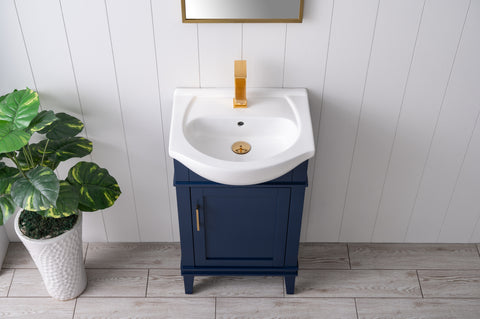 Ivy 20" Single Bathroom Vanity Set - Navy Blue (SOLD OUT)