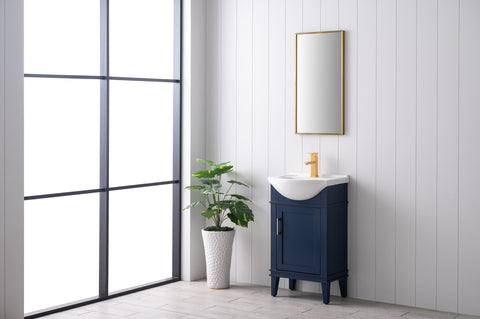 Ivy 20" Single Bathroom Vanity Set - Navy Blue (SOLD OUT)