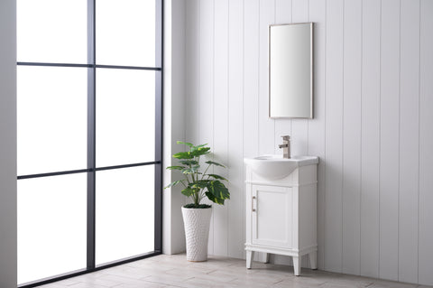 Ivy 20" Single Bathroom Vanity Set - White