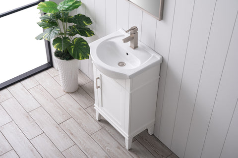 Ivy 20" Single Bathroom Vanity Set - White