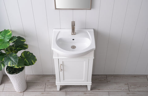 Ivy 20" Single Bathroom Vanity Set - White