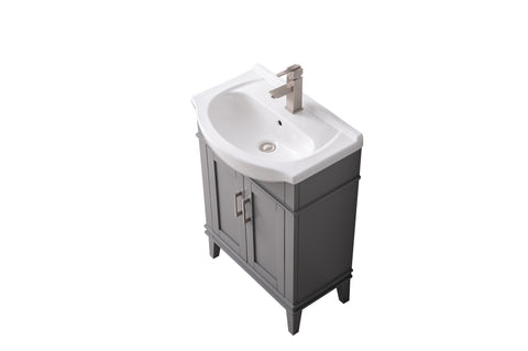 Ivy 24" Single Bathroom Vanity Set - Gray