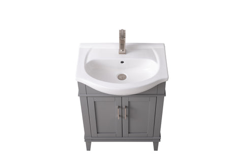 Ivy 24" Single Bathroom Vanity Set - Gray