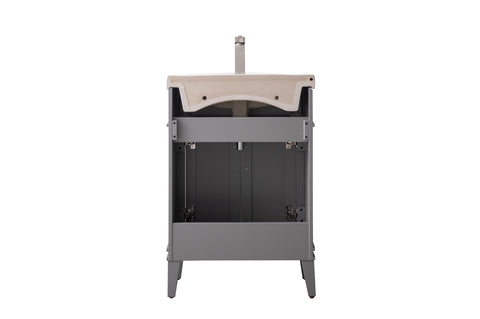 Ivy 24" Single Bathroom Vanity Set - Gray
