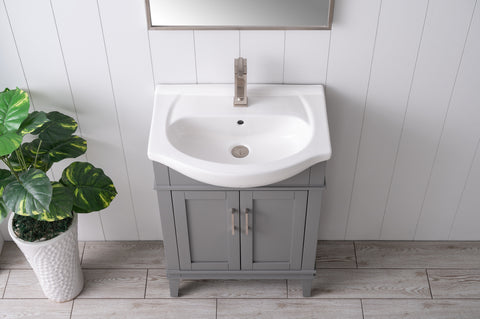 Ivy 24" Single Bathroom Vanity Set - Gray