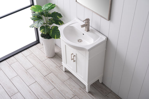 Ivy 24" Single Bathroom Vanity Set - White (SOLD OUT)